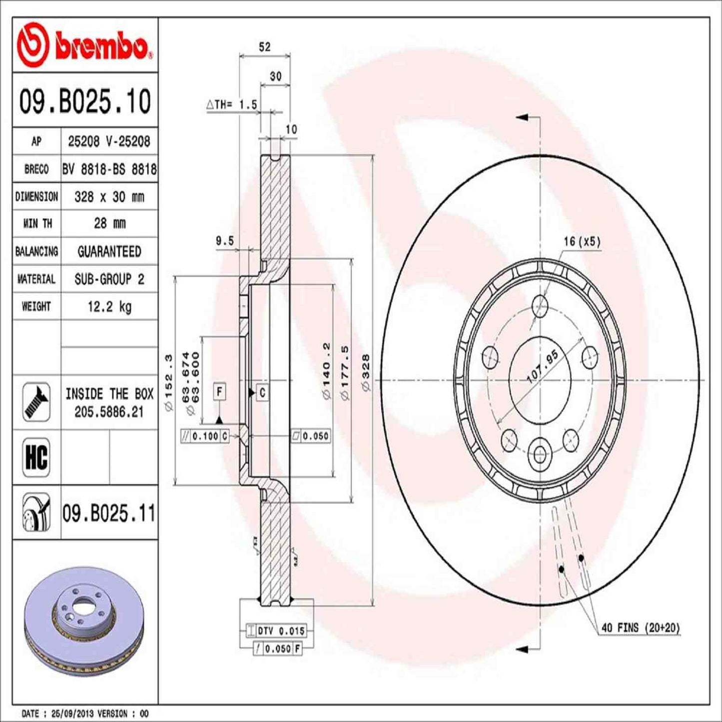Brembo Disc Brake Rotor