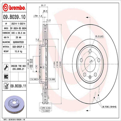 Brembo Disc Brake Rotor
