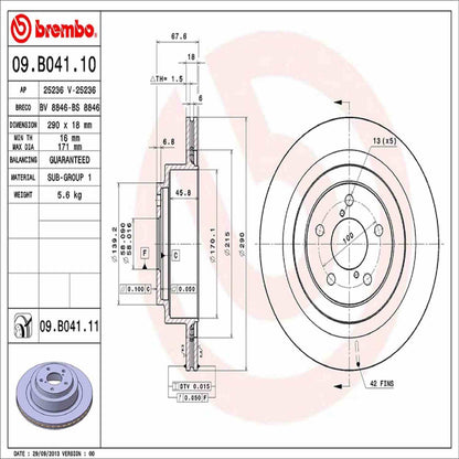 Brembo Disc Brake Rotor 09.B041.11