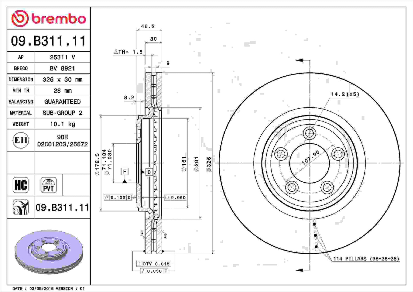 Brembo 09B31111