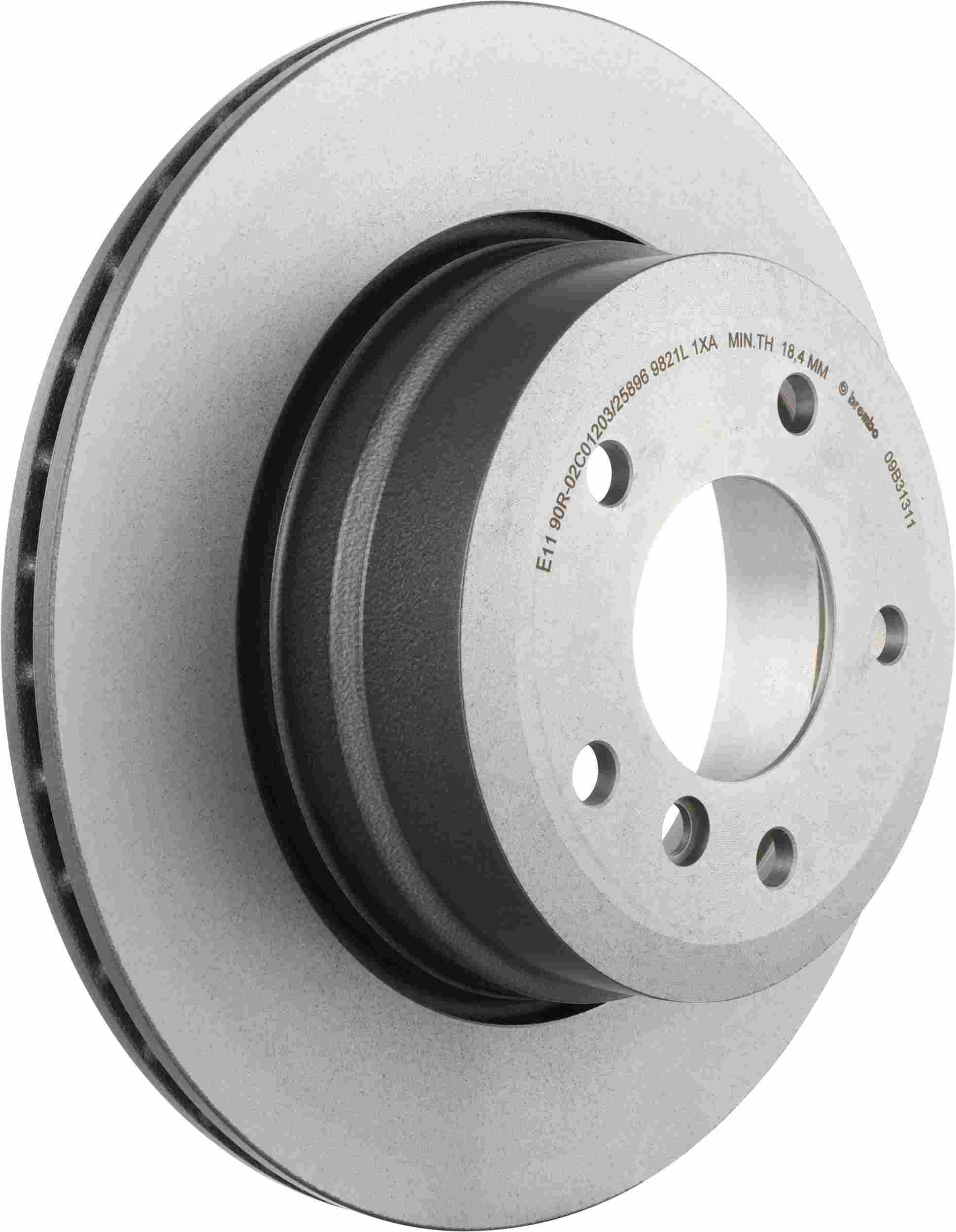 Brembo OE Brembo 06-07 BMW 525xi/2010 528i/09-10 528i xDrive Rear Premium UV Coated OE Equivalent Rotor 09.B313.11
