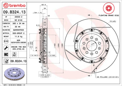 Brembo Disc Brake Rotor 09.B324.13