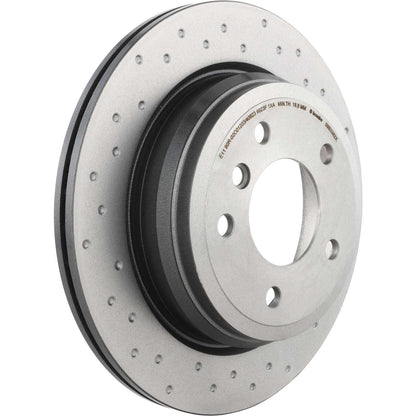 Brembo OE Brembo 2006 BMW 325xi/07-13 328i/09-13 328i xDrive Rear Premium Xtra Cross Drilled UV Coated Rotor 09.B338.2X