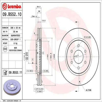 Brembo Disc Brake Rotor