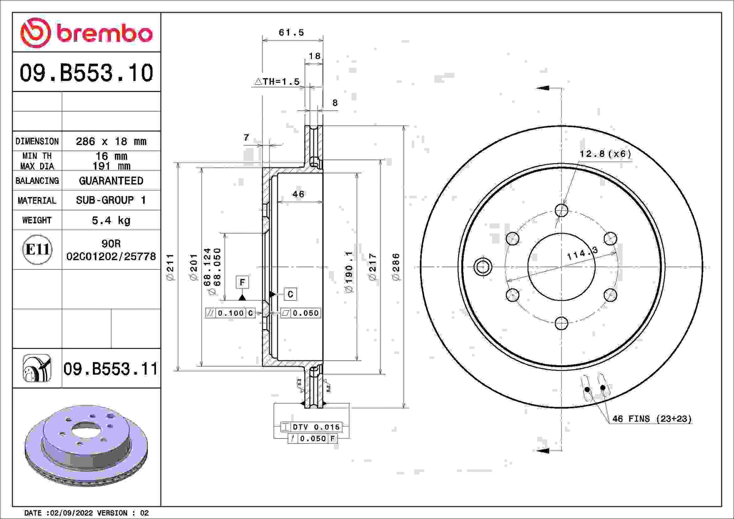 Brembo Disc Brake Rotor