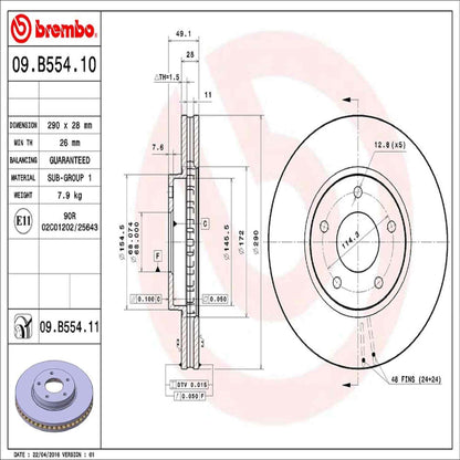 Brembo Disc Brake Rotor