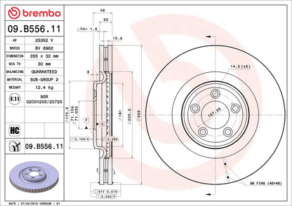Brembo Disc Brake Rotor 09.B556.11