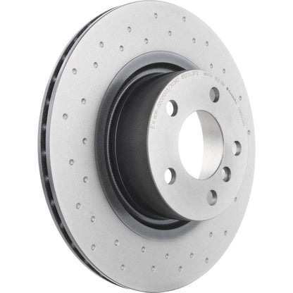Brembo OE Brembo 11-17 BMW X3/15-18 X4 Rear Premium Xtra Cross Drilled UV Coated Rotor 09.B569.1X