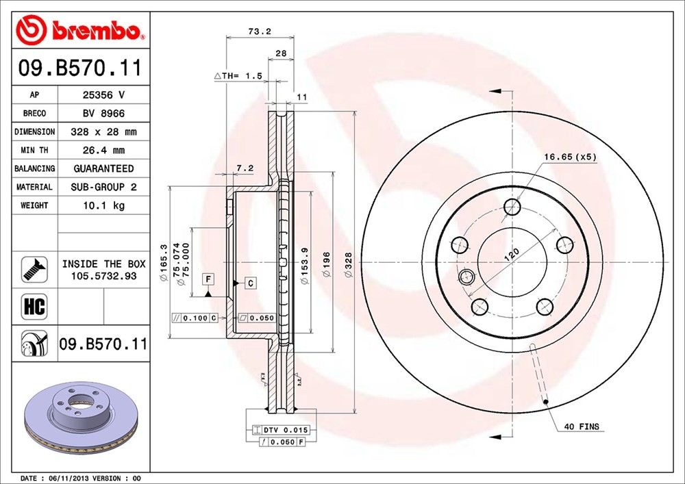 Brembo 09B57011