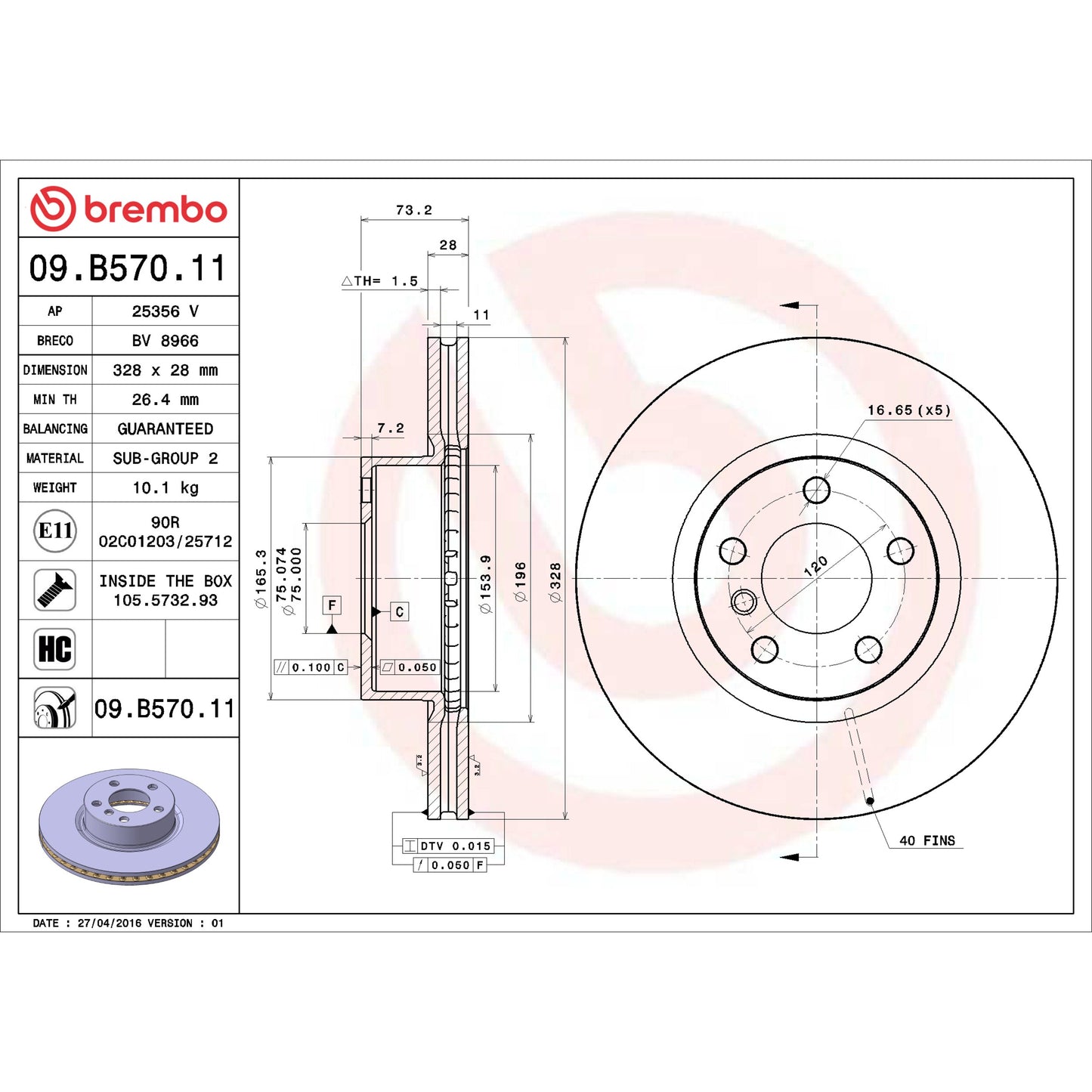 Brembo 09B57011