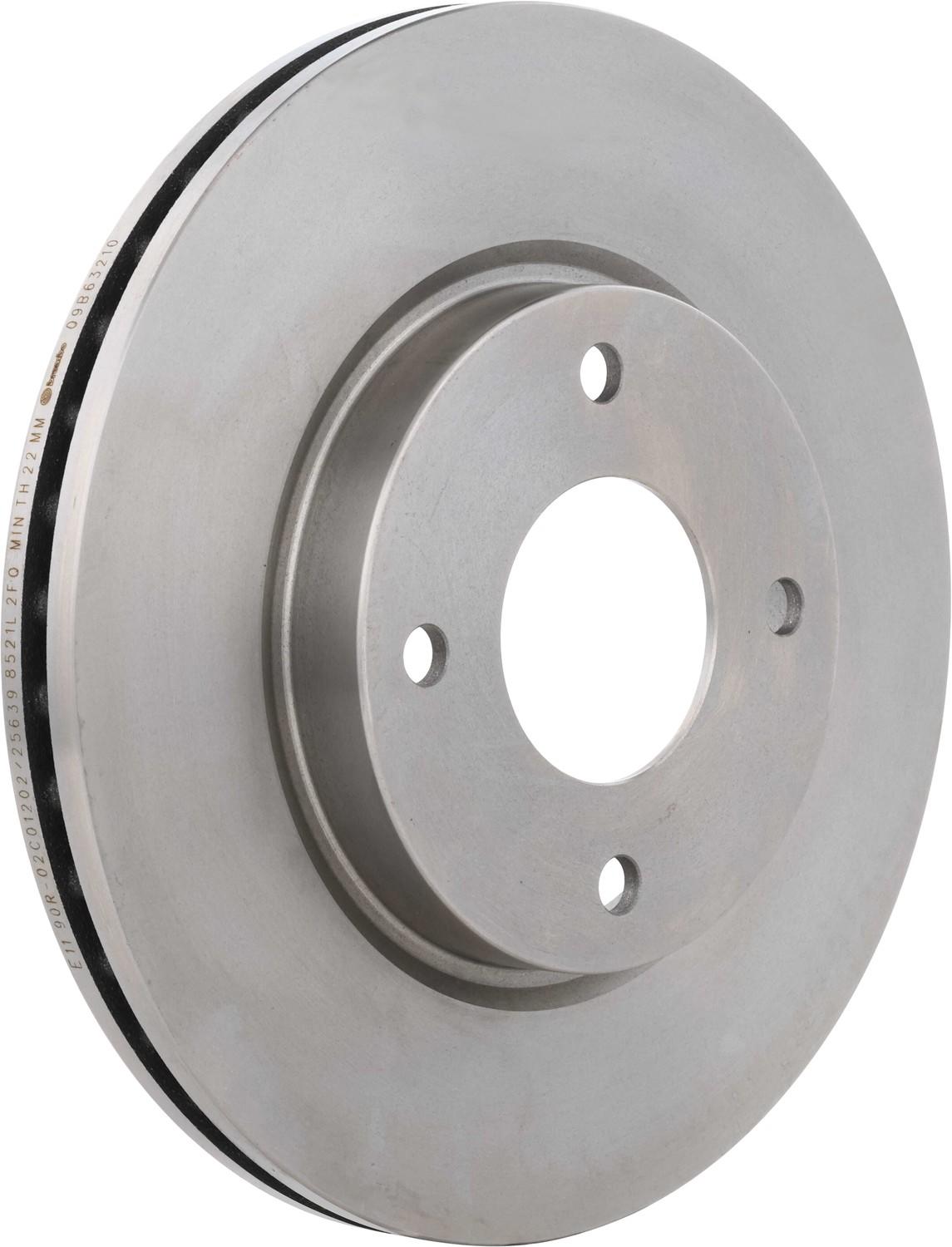 Brembo OE Brembo 09-12 Nissan Cube/07-12 Sentra/07-10 Versa/2012 Versa Front Premium OE Equivalent Rotor 09.B632.10