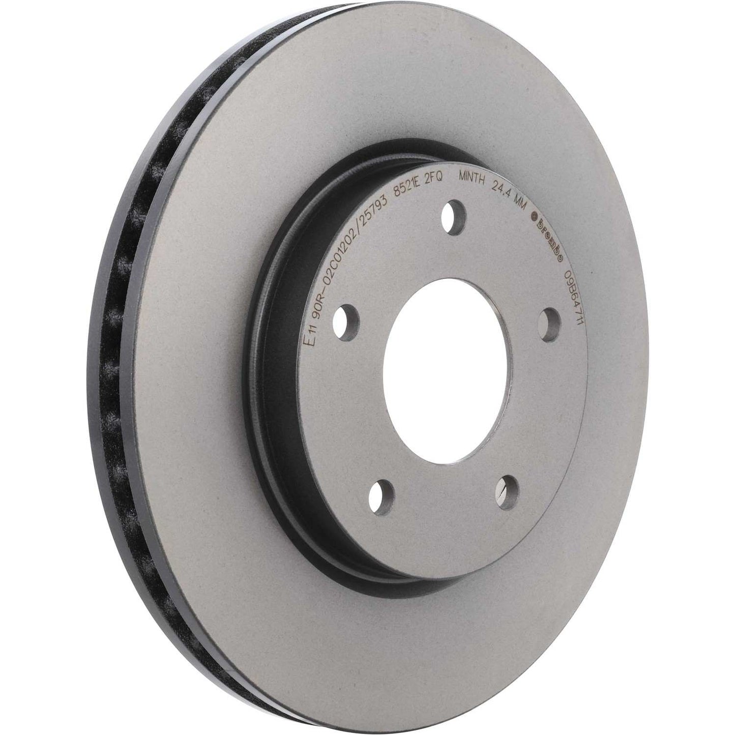 Brembo OE Brembo 08-11 Mitsubishi Lancer Front Premium UV Coated OE Equivalent Rotor 09.B647.11
