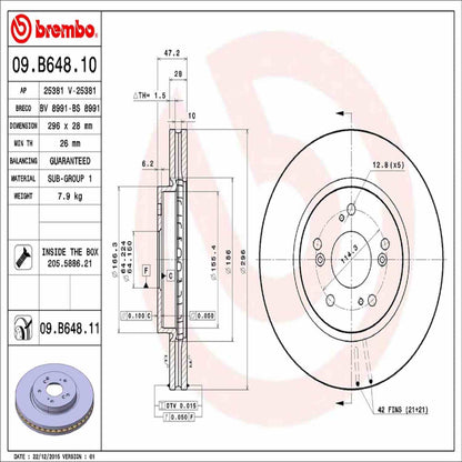 Brembo Disc Brake Rotor 09.B648.11