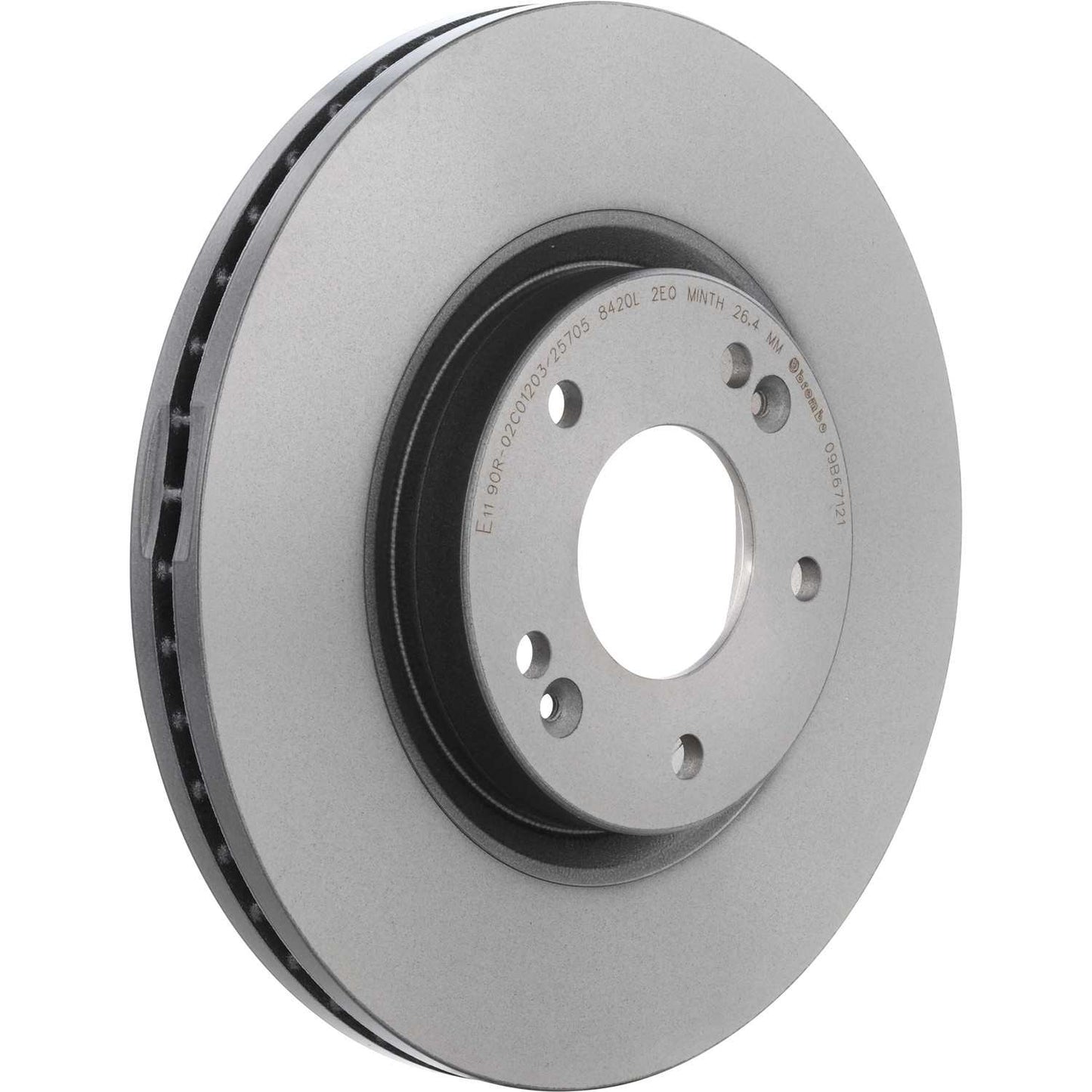 Brembo OE Brembo 10-12 Hyundai Santa Fe/11-13 Kia Sorento Front Premium UV Coated OE Equivalent Rotor 09.B671.21