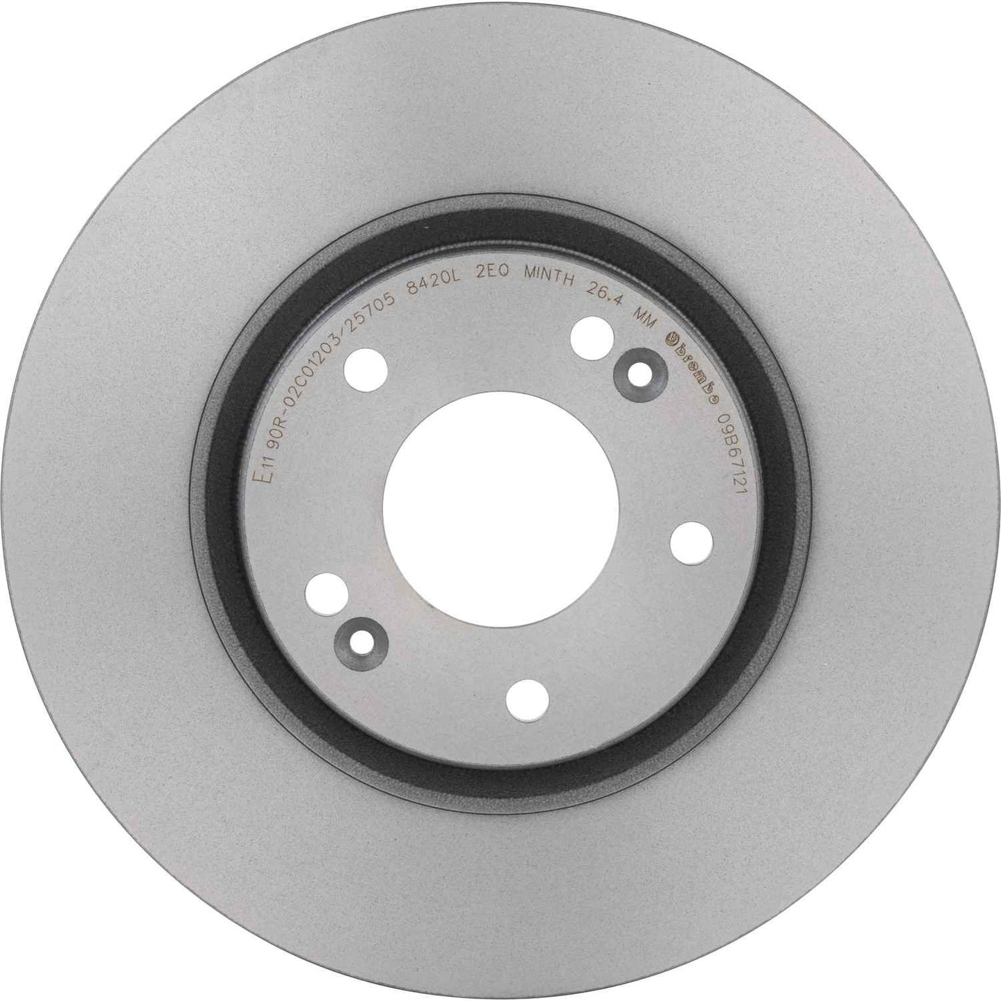 Brembo OE Brembo 10-12 Hyundai Santa Fe/11-13 Kia Sorento Front Premium UV Coated OE Equivalent Rotor 09.B671.21
