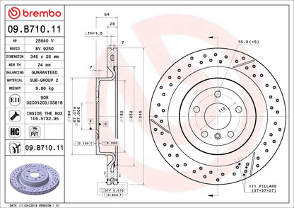 Brembo Disc Brake Rotor 09.B710.11
