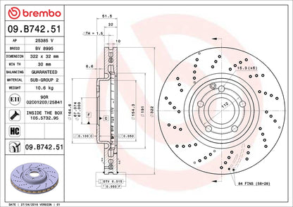 Brembo Disc Brake Rotor