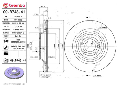 Brembo Disc Brake Rotor