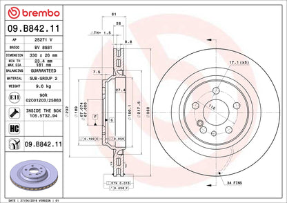 Brembo Disc Brake Rotor