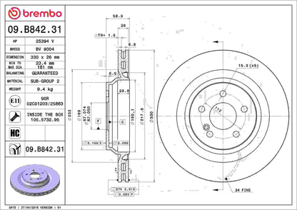 Brembo Disc Brake Rotor