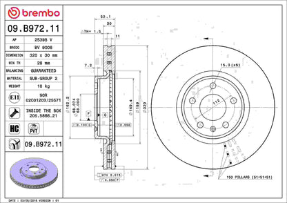 Brembo Disc Brake Rotor 09.B972.11