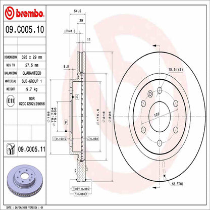 Brembo Disc Brake Rotor 09.C005.11