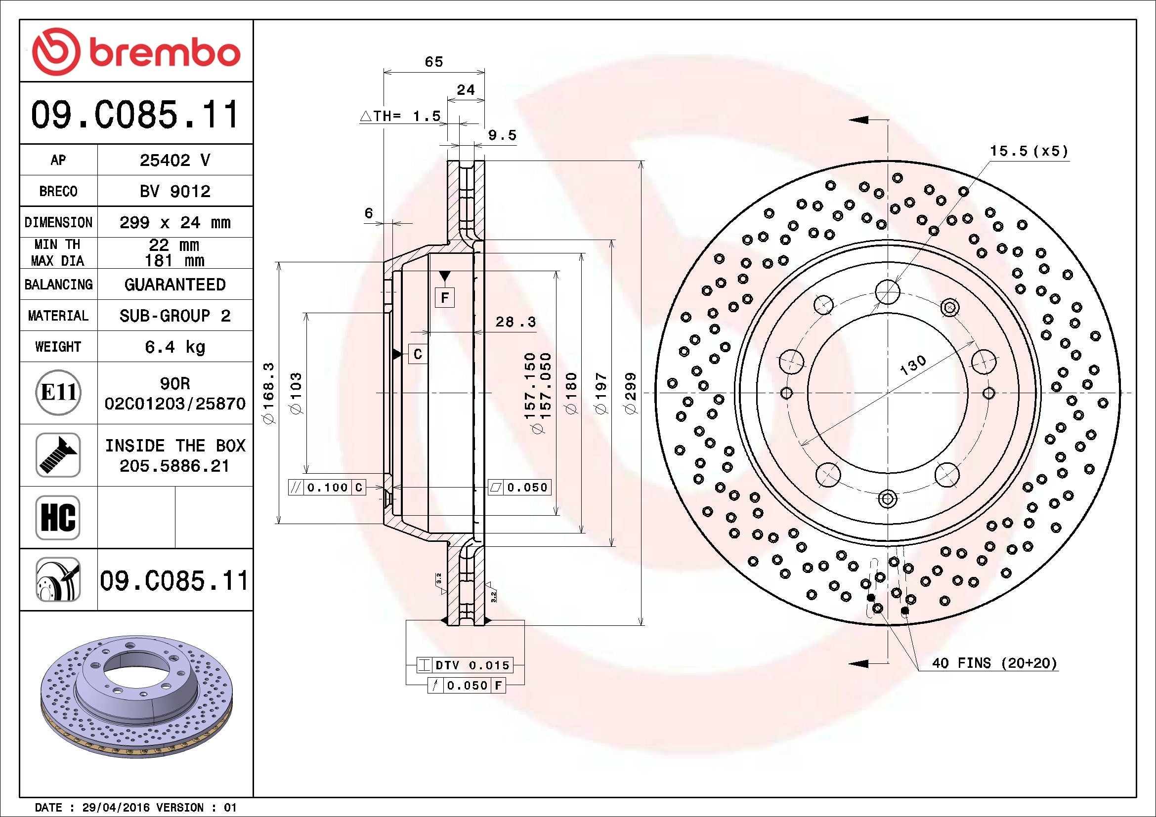 Brembo 09C08511