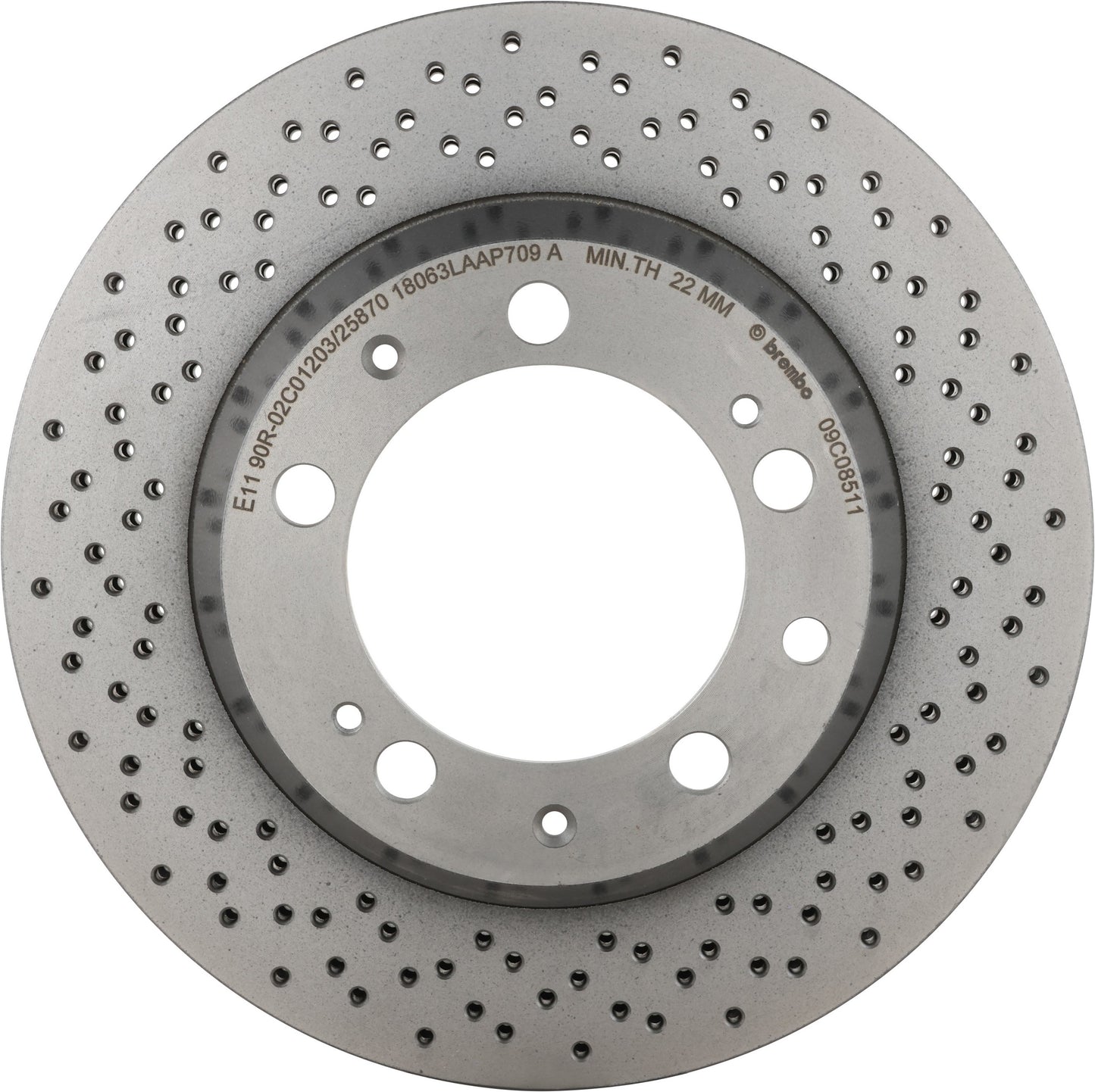 Brembo OE Brembo 94-98 Porsche 911 Rear Premium UV Coated OE Equivalent Rotor 09.C085.11