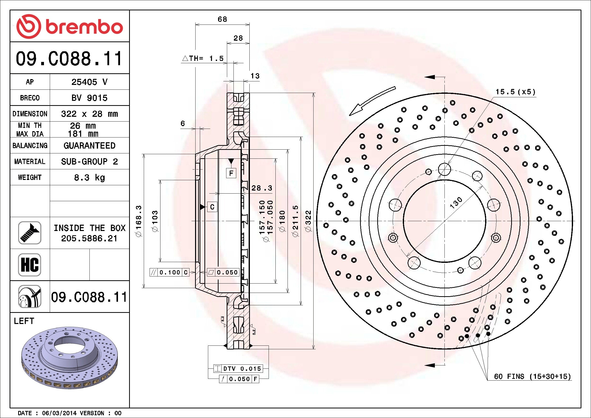 Brembo 09C08811