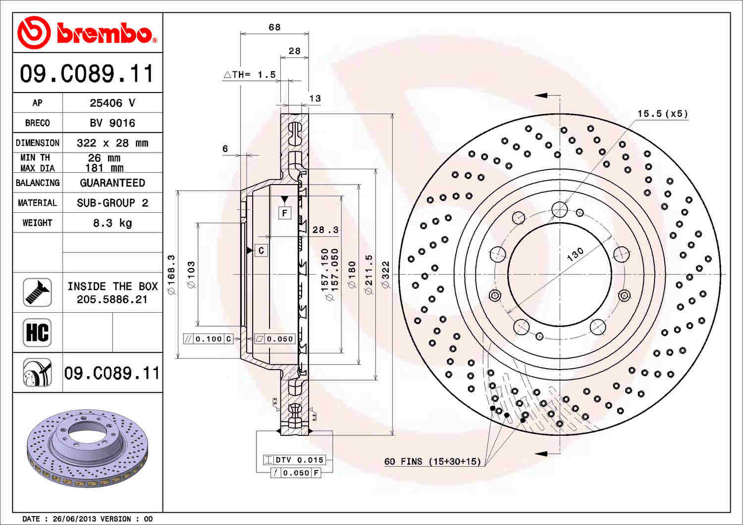 Brembo 09C08911