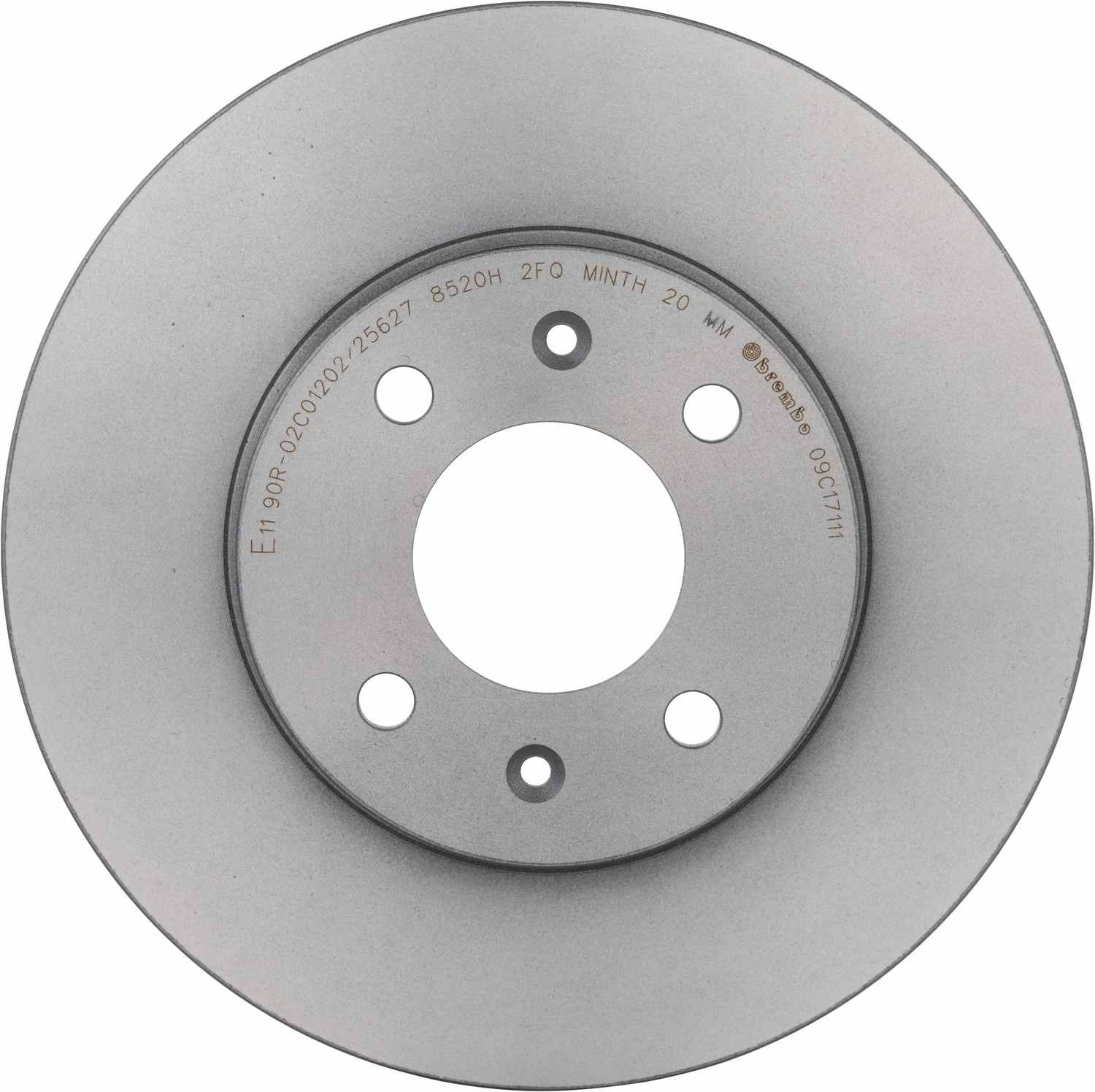 Brembo OE Brembo 12-17 Hyundai Accent/2012 Kia Rio Front Premium UV Coated OE Equivalent Rotor 09.C171.11