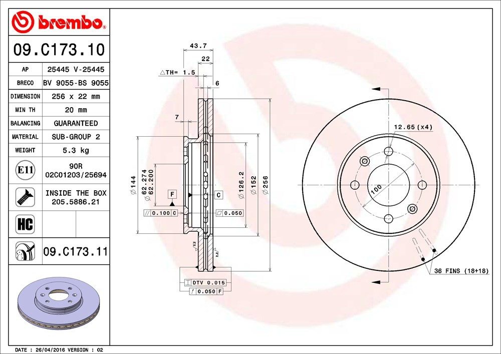 Brembo 09C17311