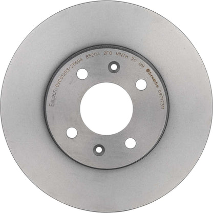 Brembo OE Brembo 12-17 Kia Rio Front Premium UV Coated OE Equivalent Rotor 09.C173.11