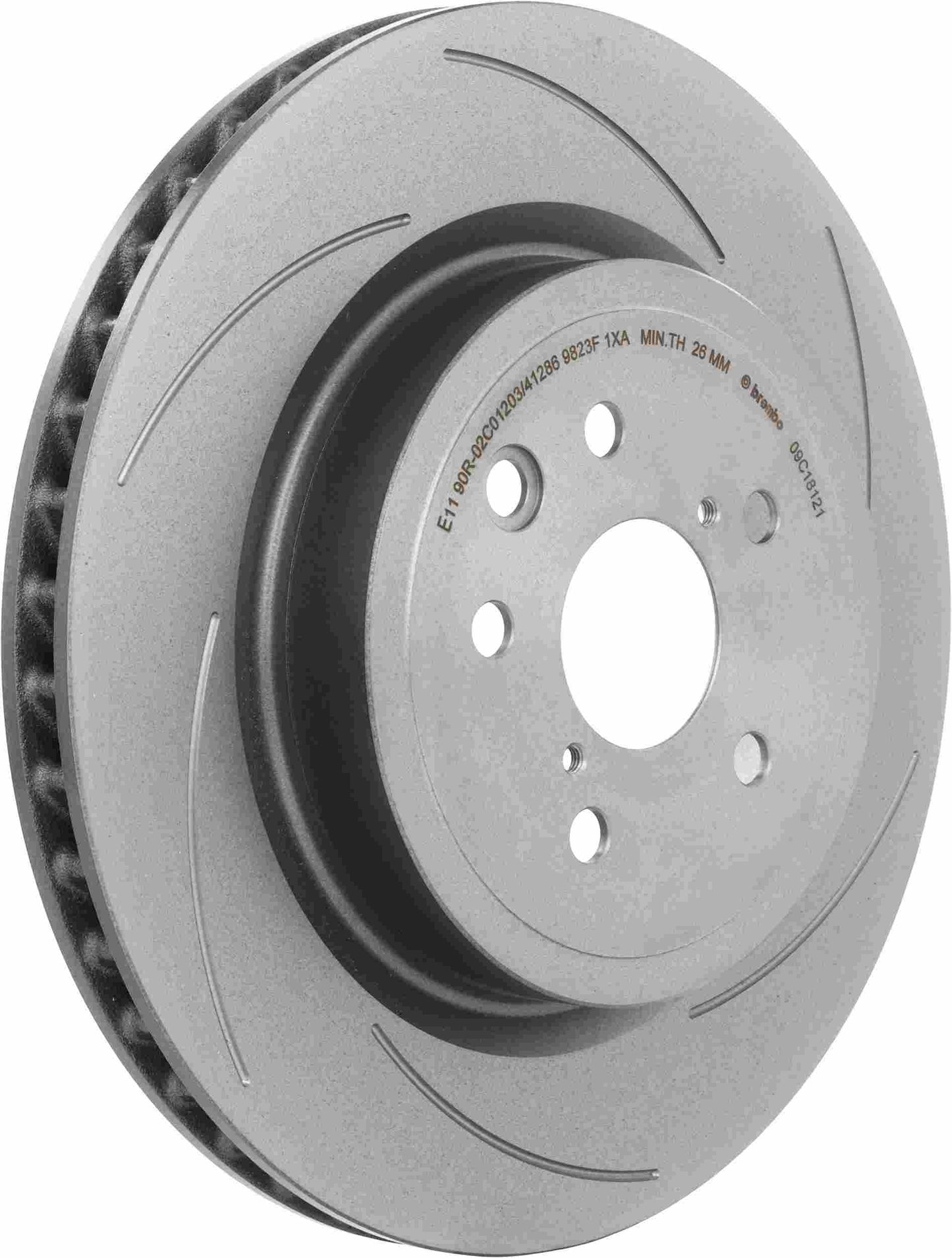 Brembo OE Brembo 16-20 Lexus GS F/15-20 RC F Rear Right Premium UV Coated OE Equivalent Rotor 09.C181.21