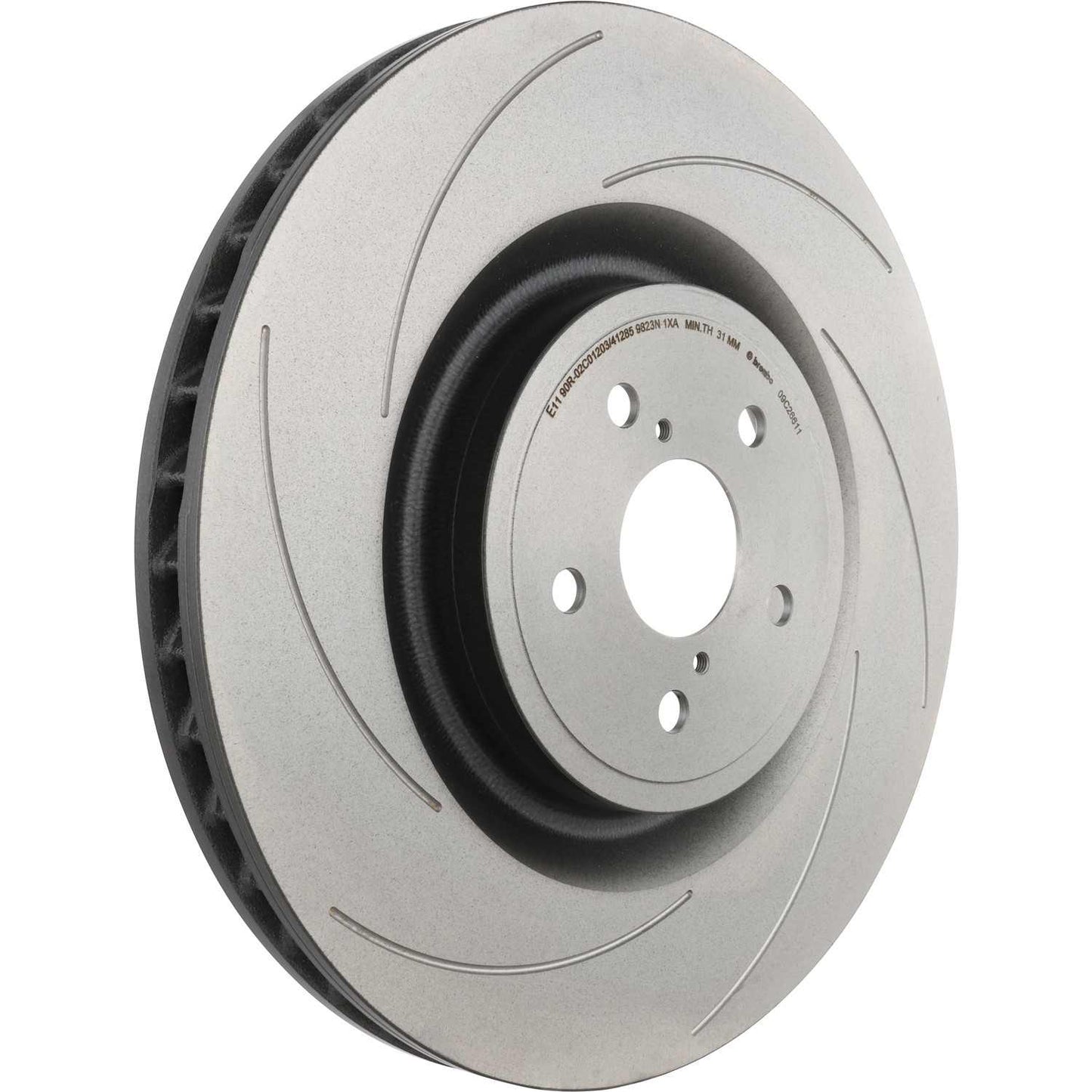 Brembo OE Brembo 16-20 Lexus GS F/15-20 RC F Front Left Premium UV Coated OE Equivalent Rotor 09.C266.11