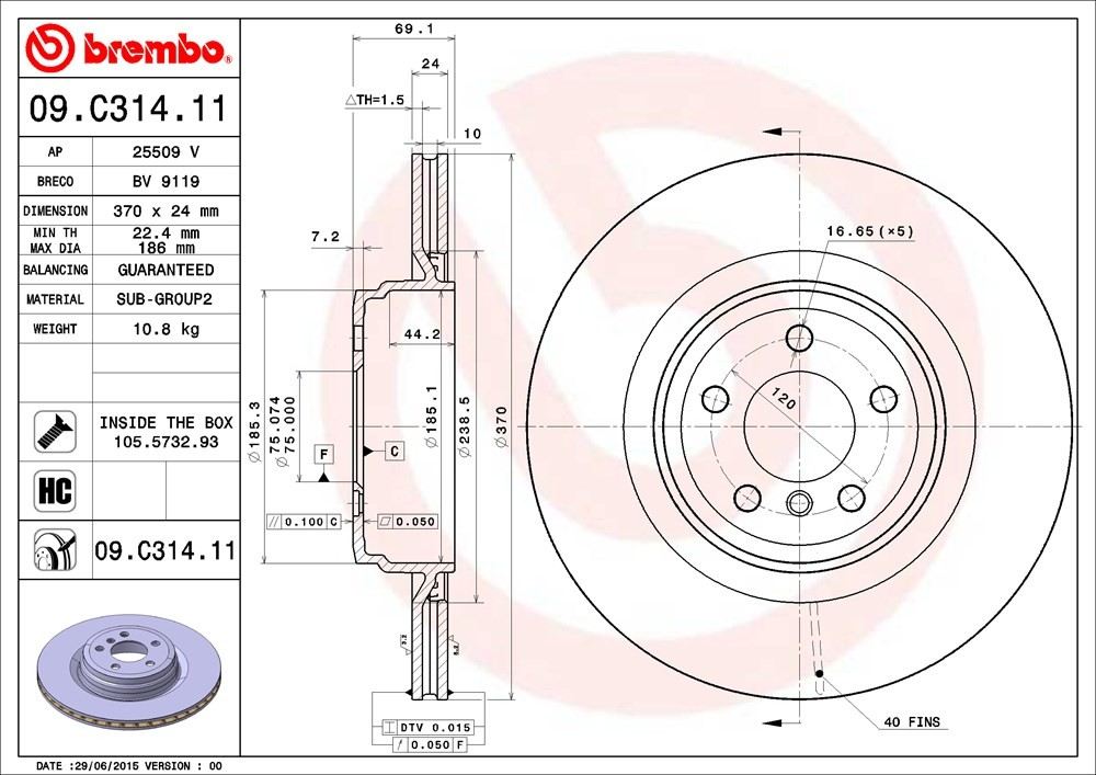 Brembo 09C31411