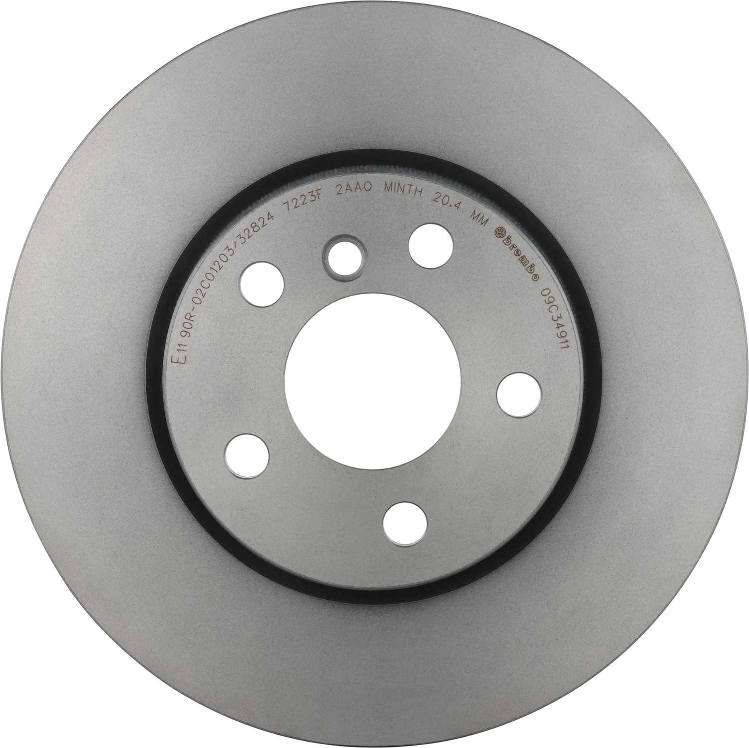 Brembo OE Brembo 14-18 Mini Cooper/16-18 Cooper Clubman Front Premium UV Coated OE Equivalent Rotor 09.C349.11