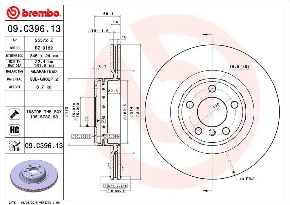 Brembo 09C39613