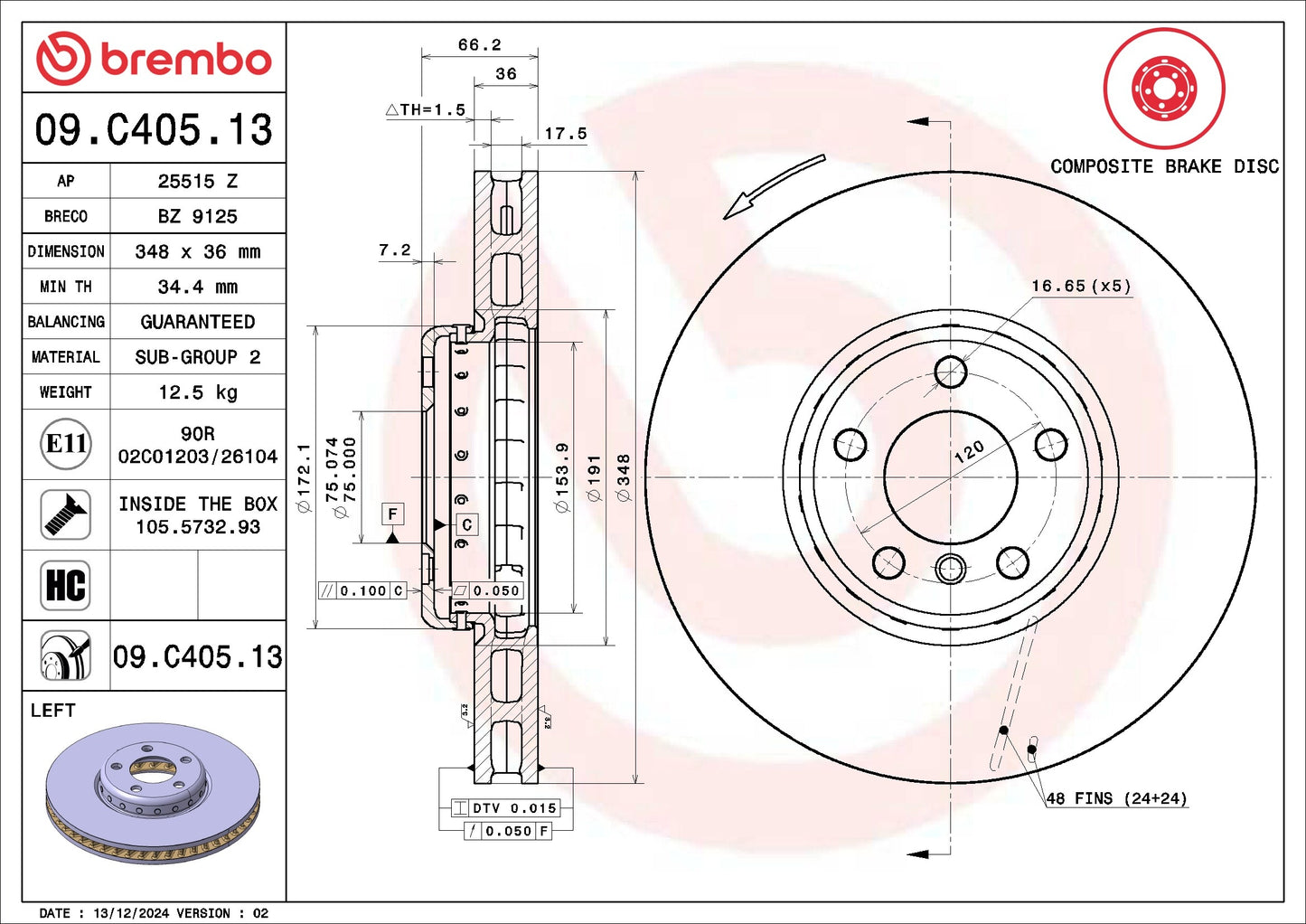 Brembo Disc Brake Rotor
