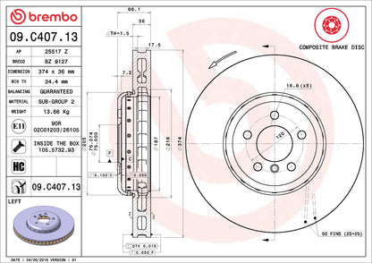 Brembo Disc Brake Rotor