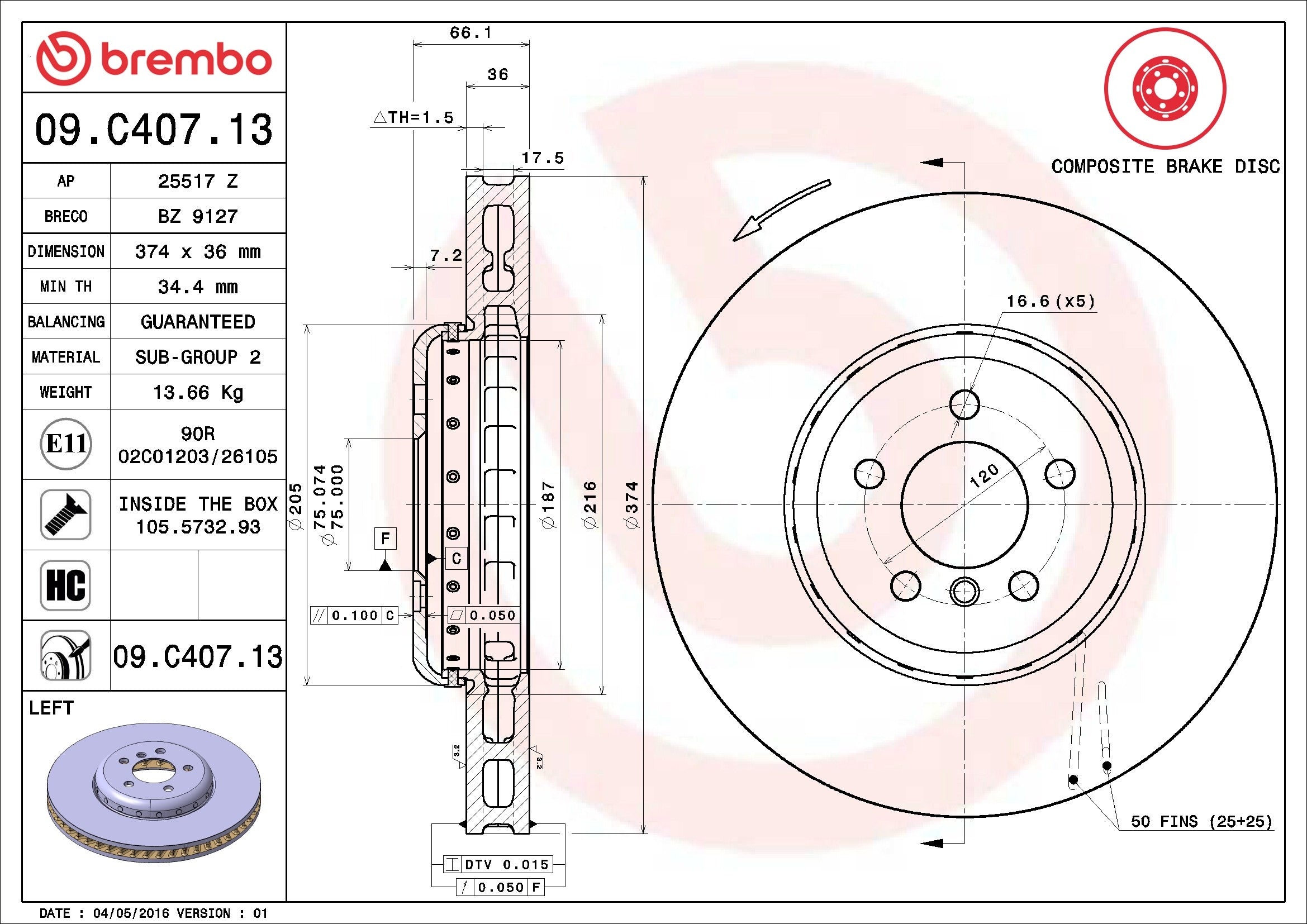 Brembo 09C40713