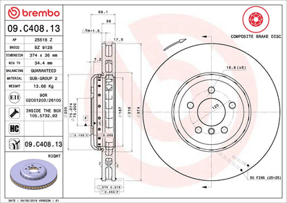 Brembo Disc Brake Rotor