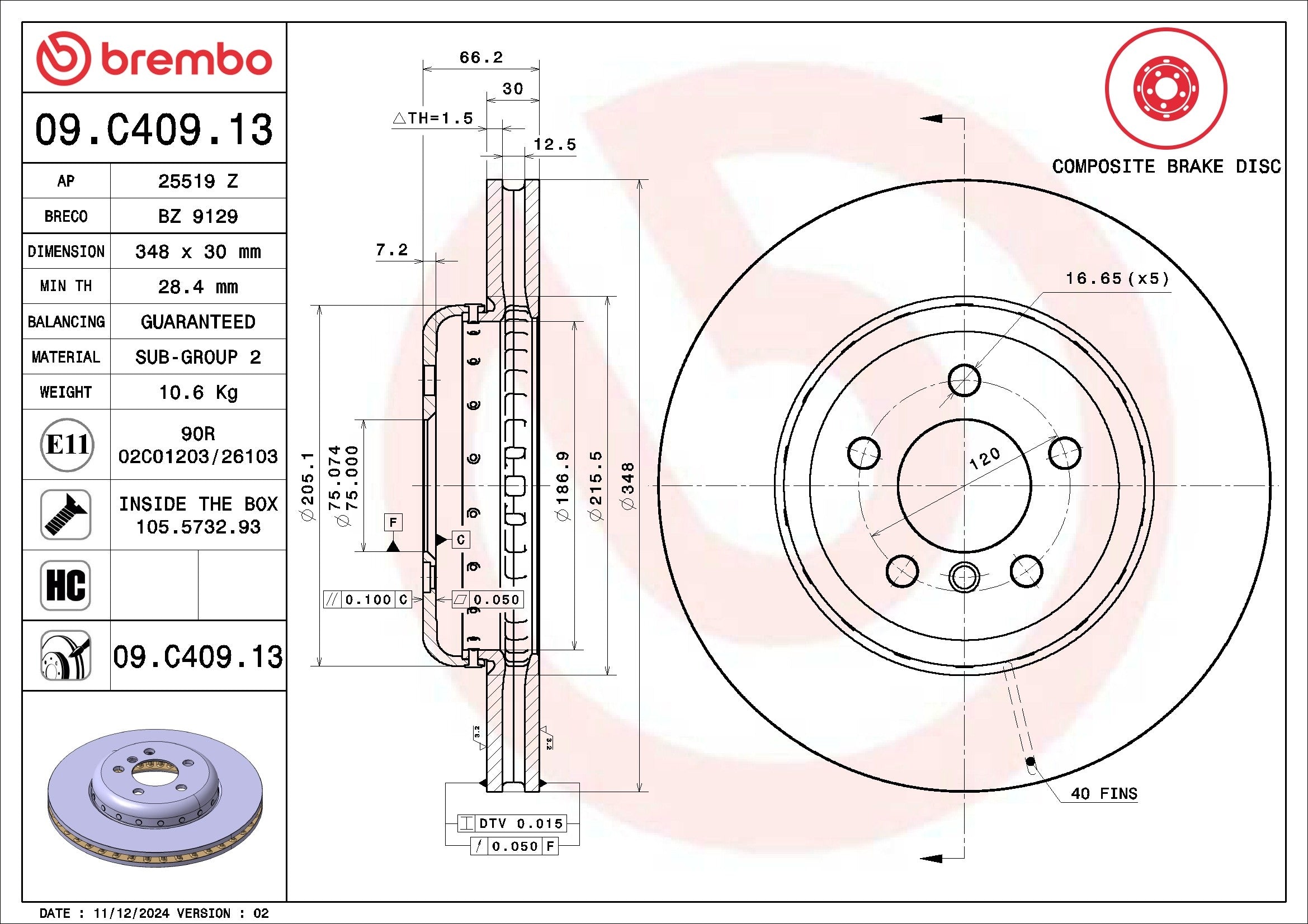 Brembo 09C40913