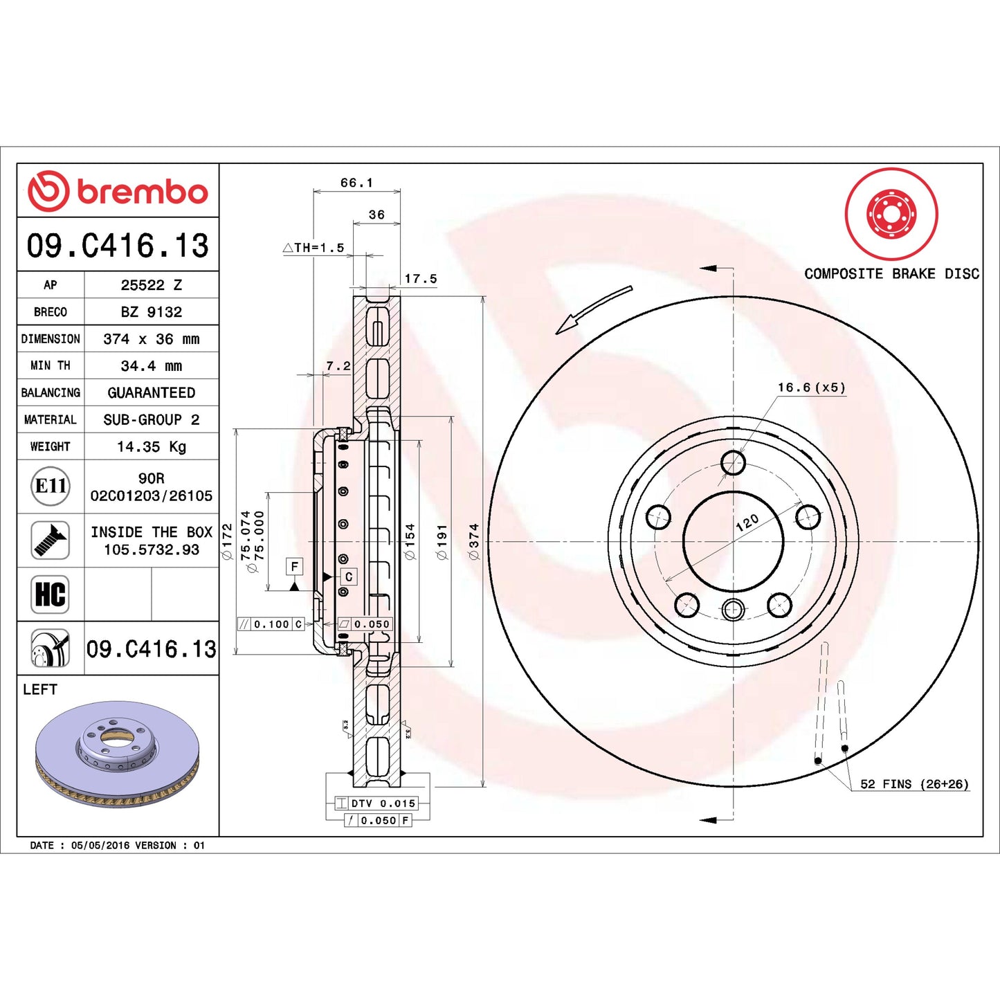 Brembo 09C41613