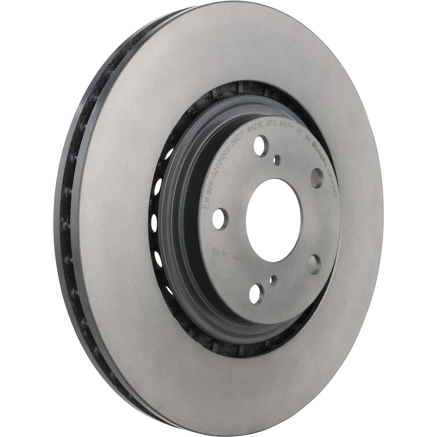 Brembo OE Brembo 15-17 Lexus NX200t/08-19 Toyota Highlander Front Premium UV Coated OE Equivalent Rotor 09.C499.11