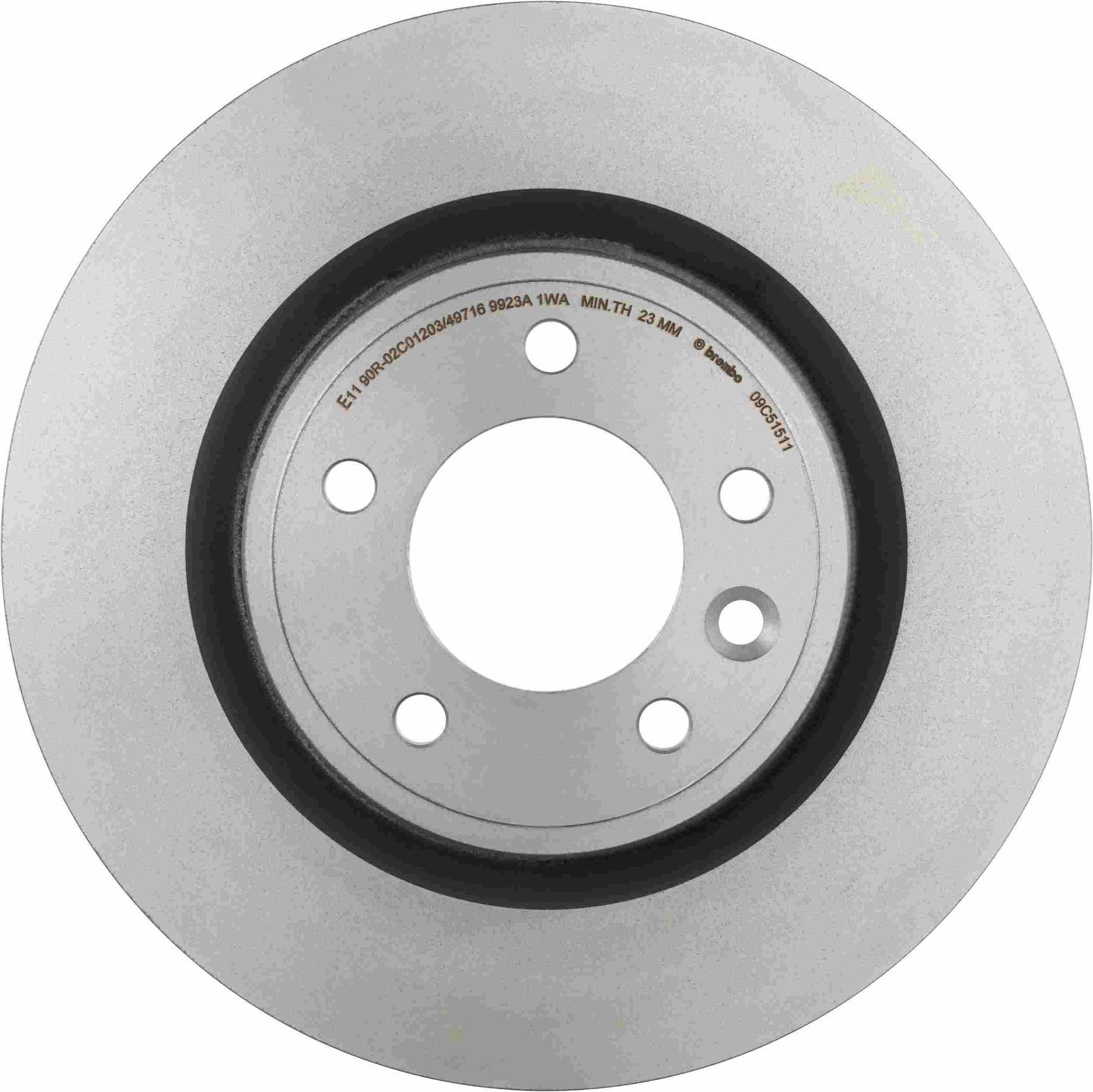 Brembo OE Brembo 2019 Land Rover Range Rover Rear Premium UV Coated OE Equivalent Rotor 09.C515.11