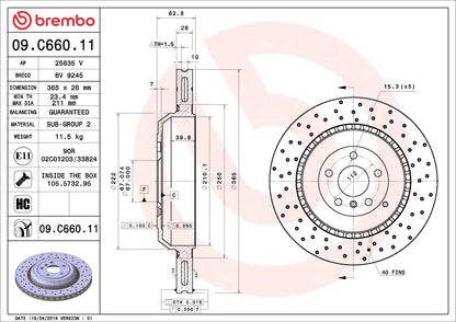 Brembo Disc Brake Rotor 09.C660.11