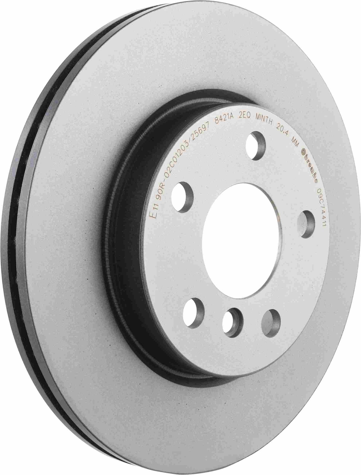 Brembo OE Brembo 14-21 Mini Cooper Front Premium UV Coated OE Equivalent Rotor 09.C744.11