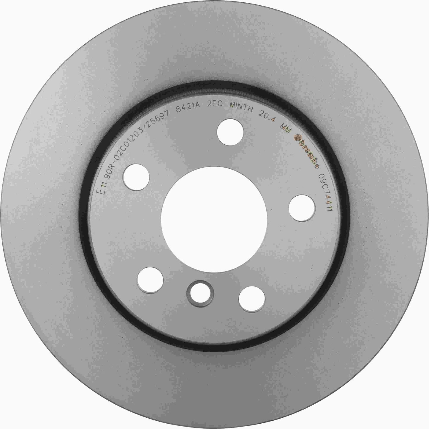 Brembo OE Brembo 14-21 Mini Cooper Front Premium UV Coated OE Equivalent Rotor 09.C744.11