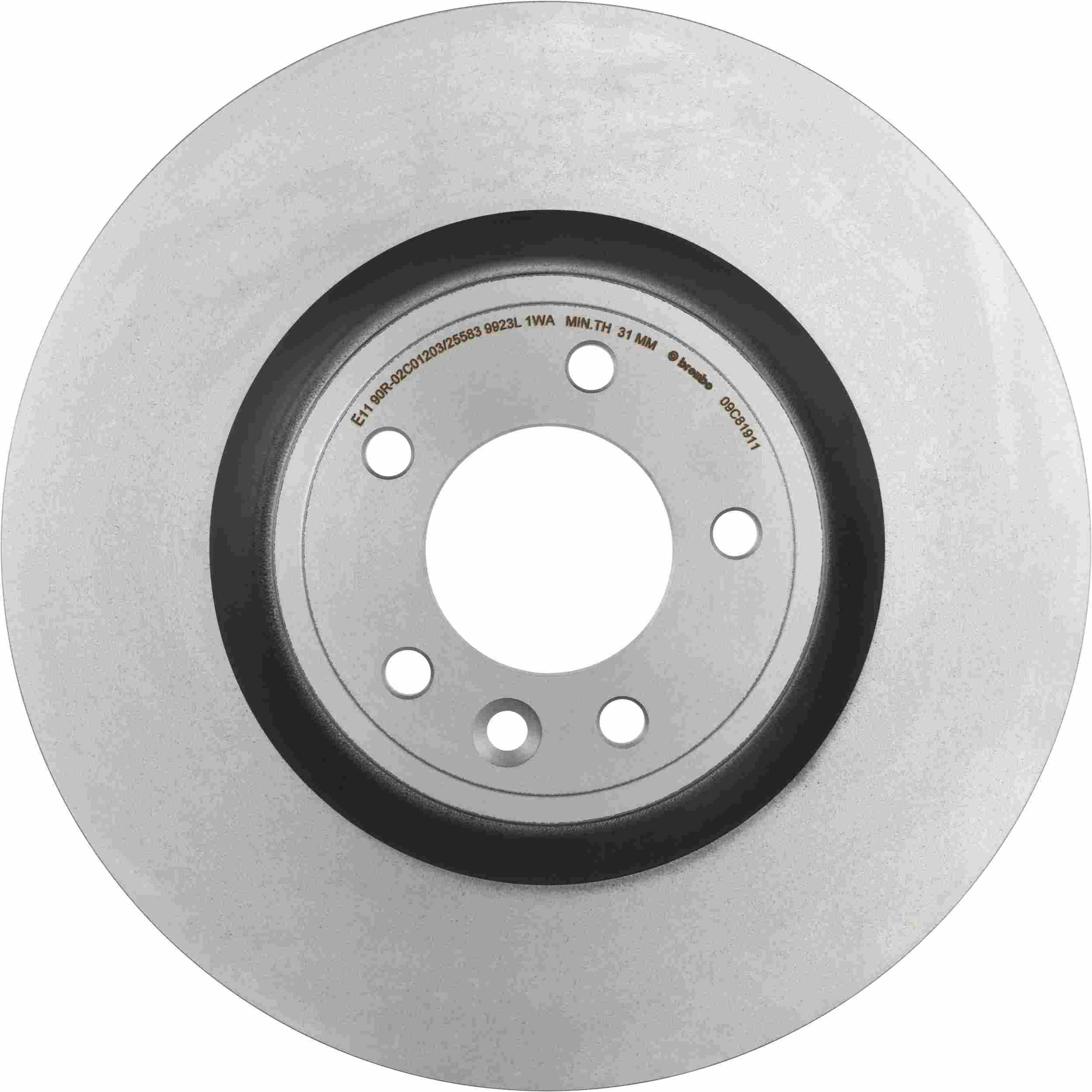 Brembo OE Brembo 18-20 Land Rover Discovery Front Premium UV Coated OE Equivalent Rotor 09.C819.11